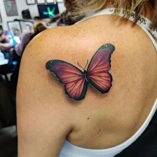 Татуировки для девушек бабочки (59 фото)