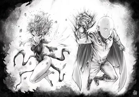thegoldensmurf one punch man saitama tatsumaki (one punch man) bodysuit d.....