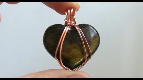 Wire Wrapped Heart Cabochon Pendant Tutorial beginner - YouT