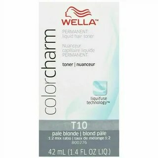 Wella Colorcharm Permanent Liquid Hair Toner T10 - Pale Blon