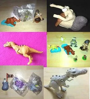 Mcdonalds Ice Age Toy Figures Scrat Rudy Mamma Dinosaur eBay