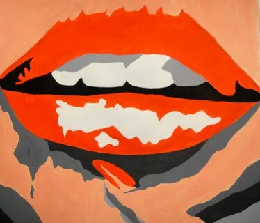 red lip artwork - Google Search Art Lip artwork, Red lips, L
