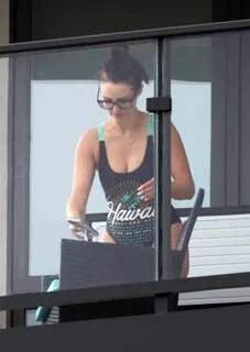 Scheana Shay in a Swimsuit on Her Balcony in LA 09/28/2021 *