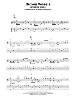 Broken Vessels (Amazing Grace) Sheet Music Hillsong Worship 