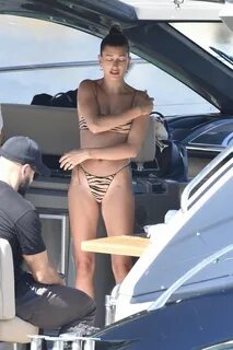 Hailey Rhode Bieber in Tropic of C Zebra Bikini 06/23/2020 *