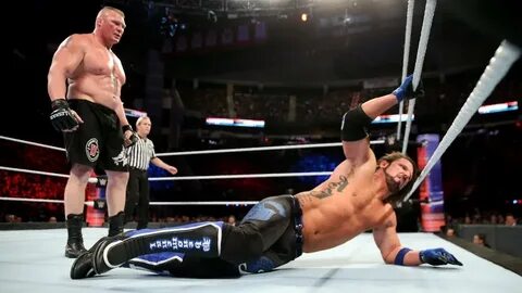 Aj Styles Vs Brock Lesnar - Champion Vs Champion - Survivor 