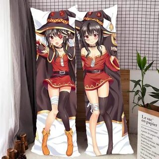 50 × 150cm AMOLEY Pkiooi Anime Konosuba Body Pillowcase Megu