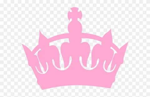Pink Princess Crown Clip Art - Crown Silhouette Transparent 