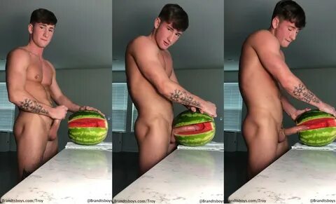 Guy fucks melon