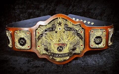 NWA Big Gold home ad Leather Rebels Custom Championship Belt