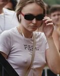 Lily-Rose Depp sexy ass and braless tits - Fappenist