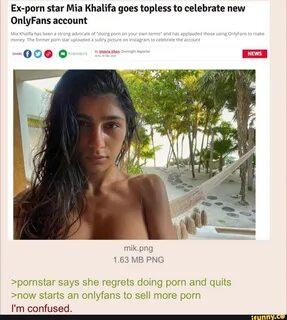 Ex-porn star Mia Khalifa goes topless to celebrate new OnlyFans account Mia ...