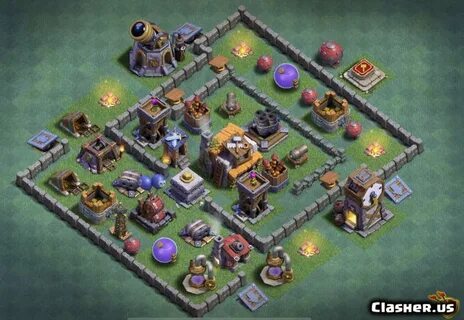 Builder Hall 5 BH5 Best base #63 With Link 3-2021 - Farming 