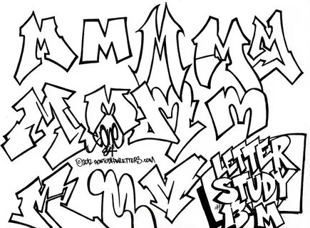 Graffiti Letters. Part Of Graffiti Art : Graffiti Letter M A