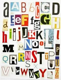 Printable Magazine Letters Alphabet A-Z: Word Work, Spelling