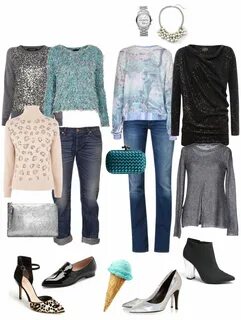 Party Ensemble: Jeans and Festive Sweater Casual party outfi