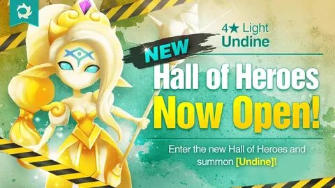 April Hall of Heroes - 4 ★ Undine (Light) - Icasha Event Sum