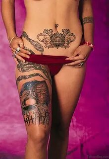 37 Fabulous Snake Tattoos On Thigh - Tattoo Designs - Tattoo