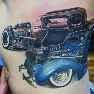 70 Hot Rod Tattoo Designs For Men - Automobile Aficionado Id