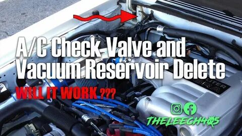 Removing Foxbody A/C Check Valve and Vacuum Reservoir - Will