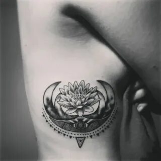 lotus and moon tattoos - Google Search Soft tattoo, Moon tat