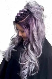 Hair Color 2017/ 2018 Dark Purple Roots Into Ash Hair Color 