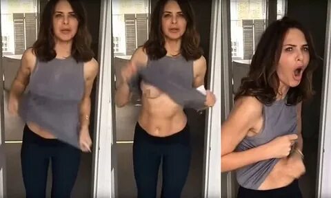 Trinny Woodall flashes her boobs and FAILS to notice