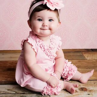 Pink Baby Girl Romper - Ava by Lemon Loves Layette
