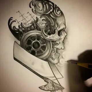 Steampunk Skull Drawing at PaintingValley.com Explore collec