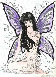Gothic fairies coloring pages Fairy coloring pages, Fairy co