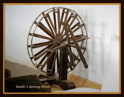 India Travel Pictures: Gandhis spinning wheel