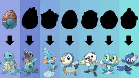 Pokemon Eggs Requests #5: All Water Type Starters Gen 1 to 7