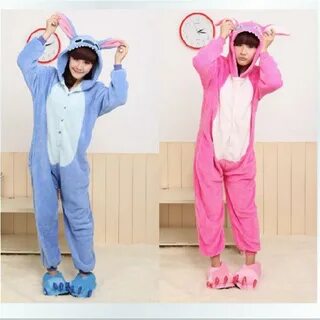 2015 Animal Blue/Pink Stitch Onesie Adult Unisex Cosplay Cos