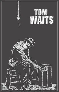 Tom Waits Lyrics 20 x 31 Giclee Print of Original Painting E