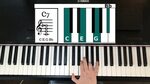 How to play the C7 chord on the piano - YouTube