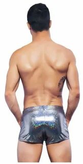 Шорты "Disco Shorts - Silver Hologram" / Andrew Christian / 