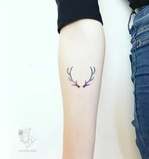 Antlers by Ayhan Karadag Antler tattoos, Deer tattoo designs