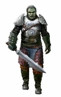 Male Half-Orc Fighter Thug Rogue - Pathfinder PFRPG DND D&D 