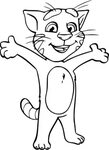 Talking Tom 2 Coloring Pages