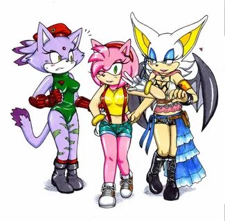 Sonic girls cosplaying video game ladies Mario characters, B