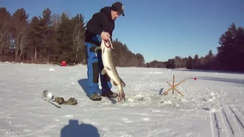 Survivor Man Ice Fishing Bloopers - YouTube