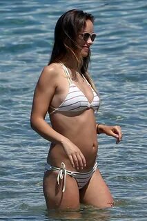 Pregnant OLIVIA WILDE in Bikini at a Beach in Maui 04/28/201