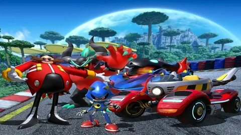 Team Racing Sonic presenta a Eggman, Metal Sonic y Zavok