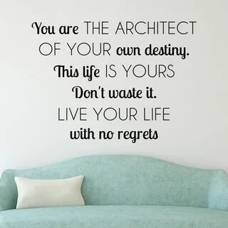 Live Your Life - Dee-cal Frenzy Wall Decor Living your life 