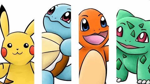 Pokémon SpeedART: Pikachu, Squirtle, Charmander and Bulbasau