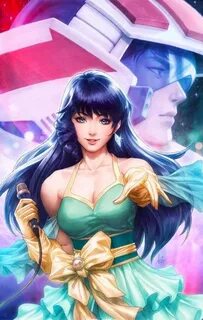 Macross, Hikaru & Minmay, by Stanley Lau (ArtGerm) Robotech,