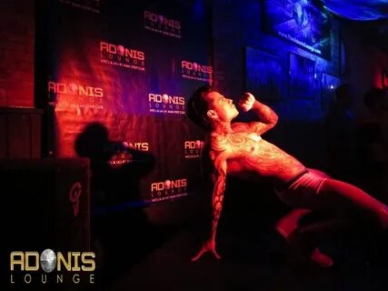 Hot Male Strippers and Gay Porn Stars at Adonis Lounge LA