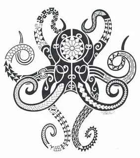 tribal octopus Deadly-Ink Foundmyself Octopus tattoo design,