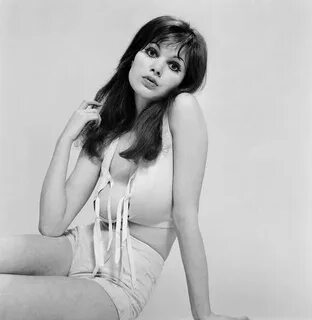 Model and horror film actress Madeline Smith poses in (Photo