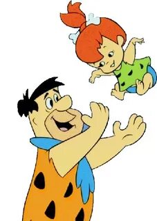 The Flintstones Family Clip Art - Pedro Picapiedra Y Pebbles